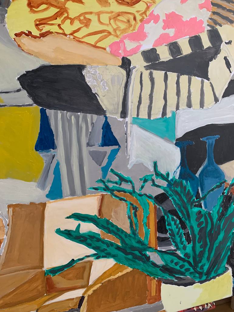 Original Abstract Women Painting by Szabo Eszter