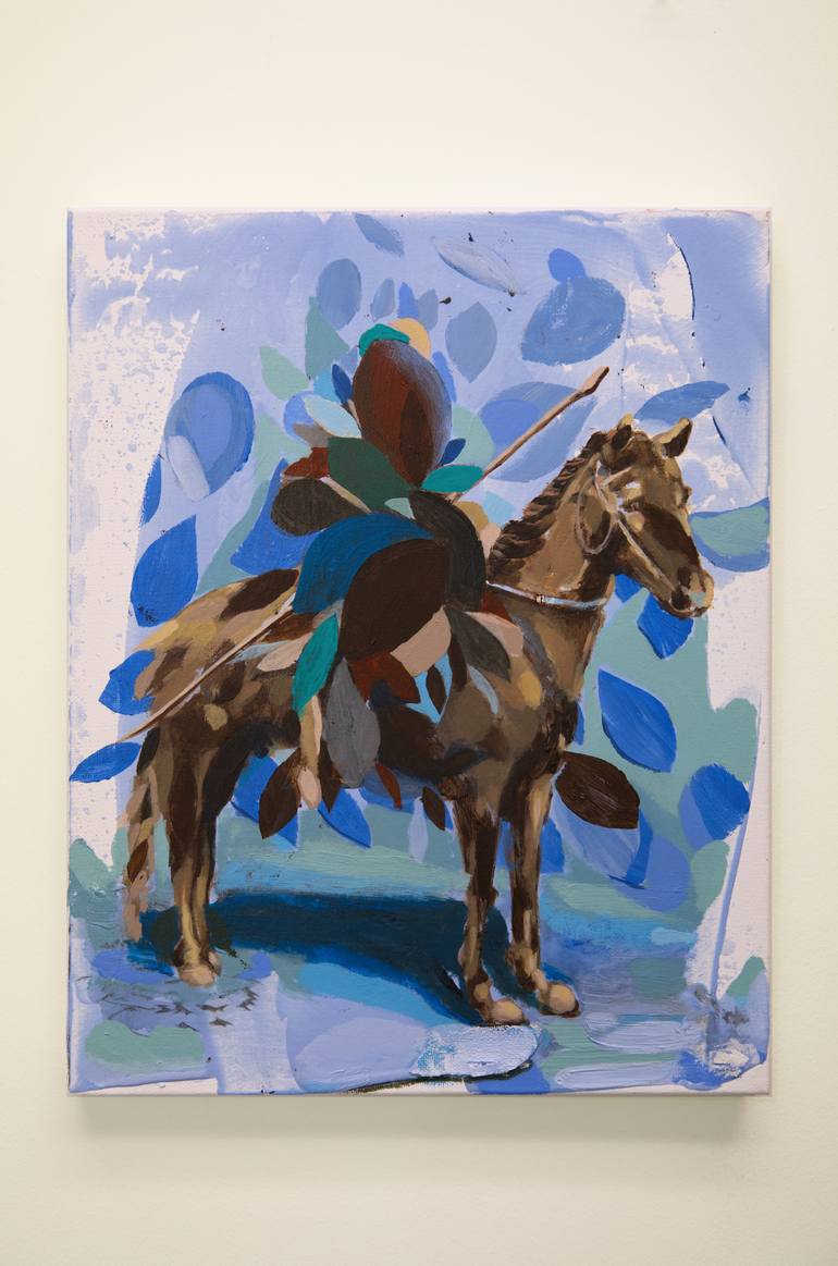 Original Abstract Horse Painting by Bartosz Beda