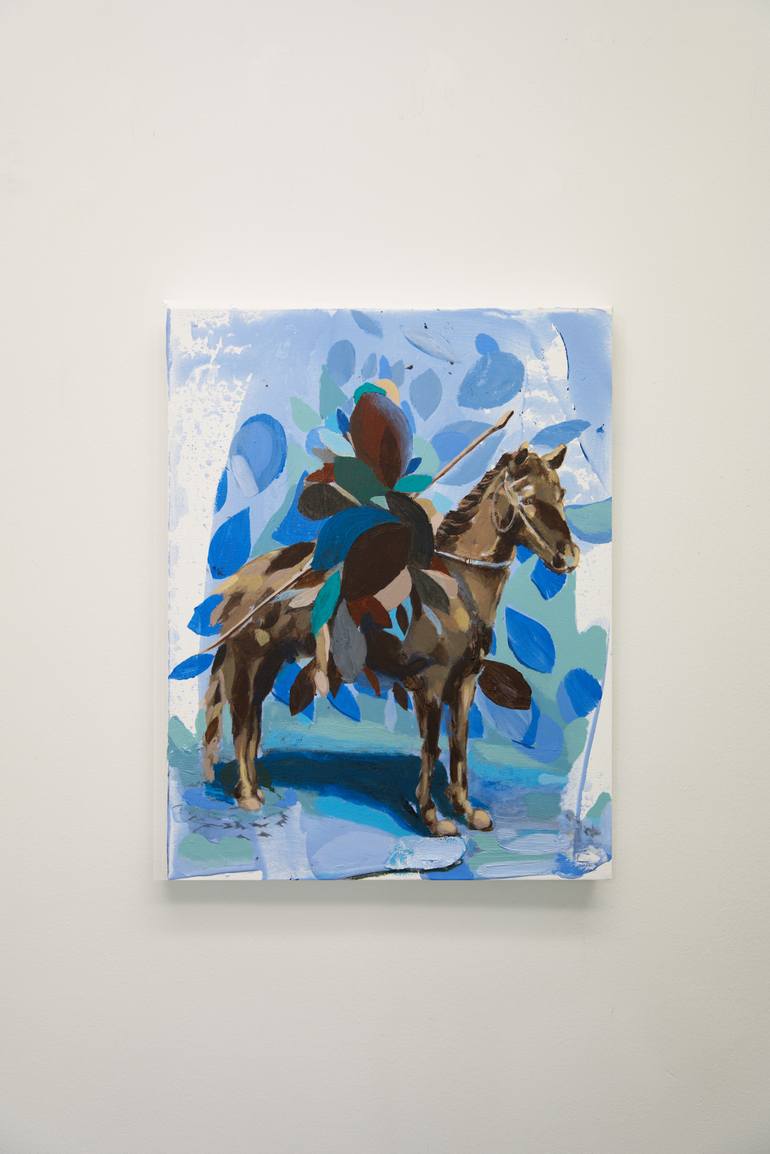 Original Abstract Horse Painting by Bartosz Beda