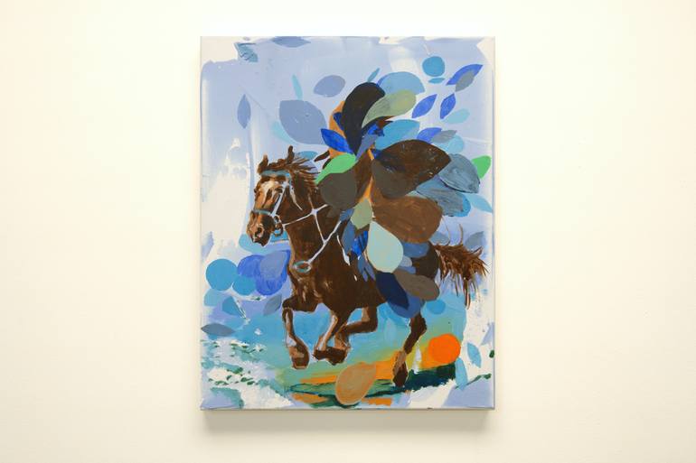 Original Abstract Horse Painting by Bartosz Beda
