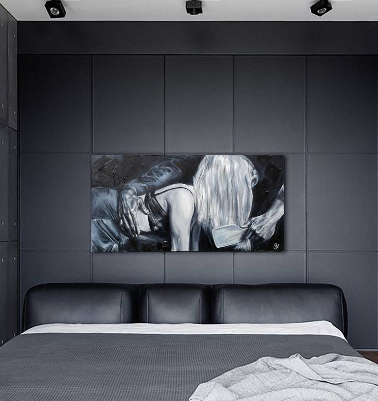 Original Conceptual Women Painting by Viktoriia Sendetska