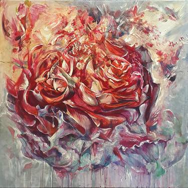 Print of Abstract Expressionism Floral Paintings by Viktoriia Sendetska