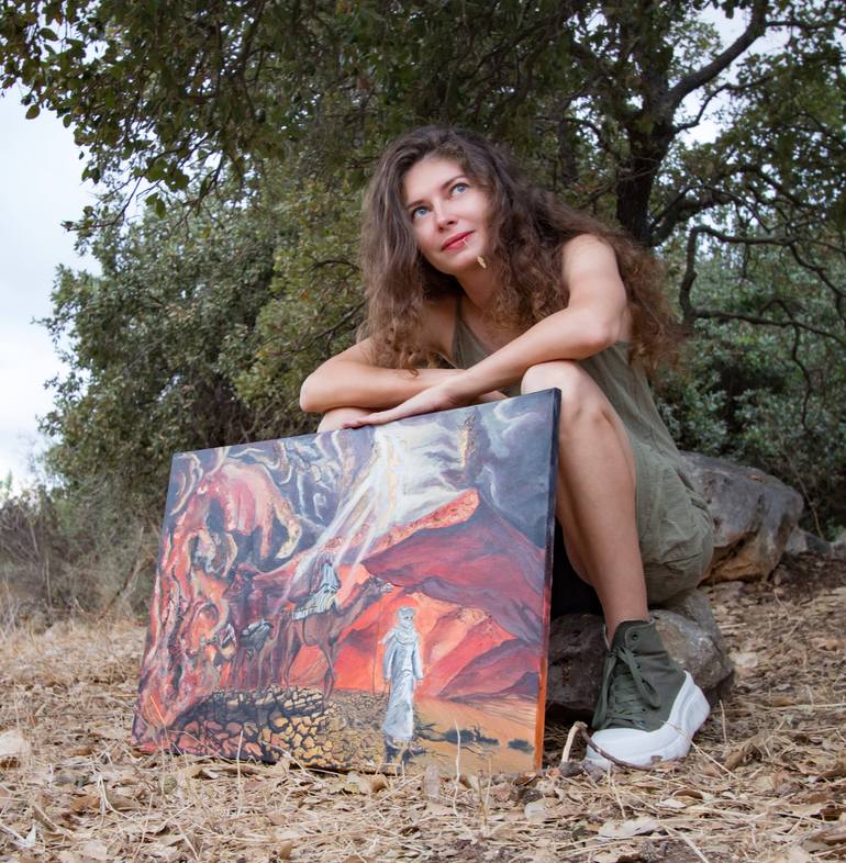 Original Surrealism Nature Painting by Julia Makhlin