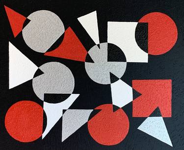 Original Geometric Paintings by carla gallone