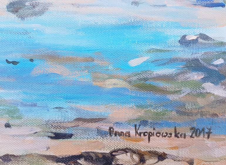 Original Impressionism Seascape Painting by Anna Kropiowska