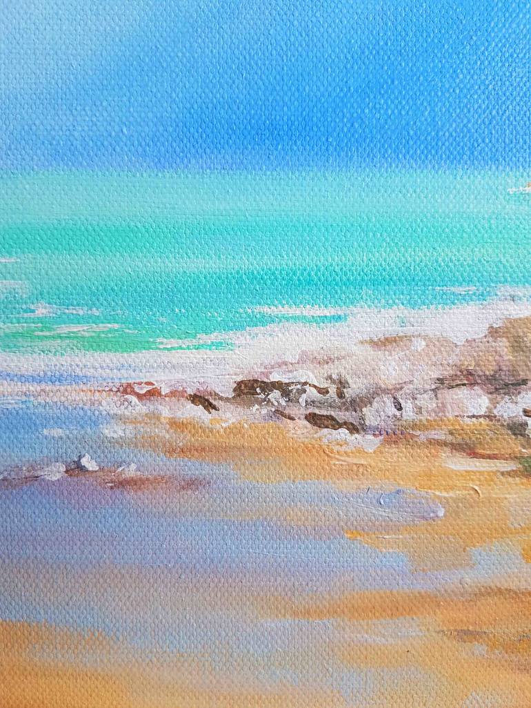 Original Realism Beach Painting by Anna Kropiowska