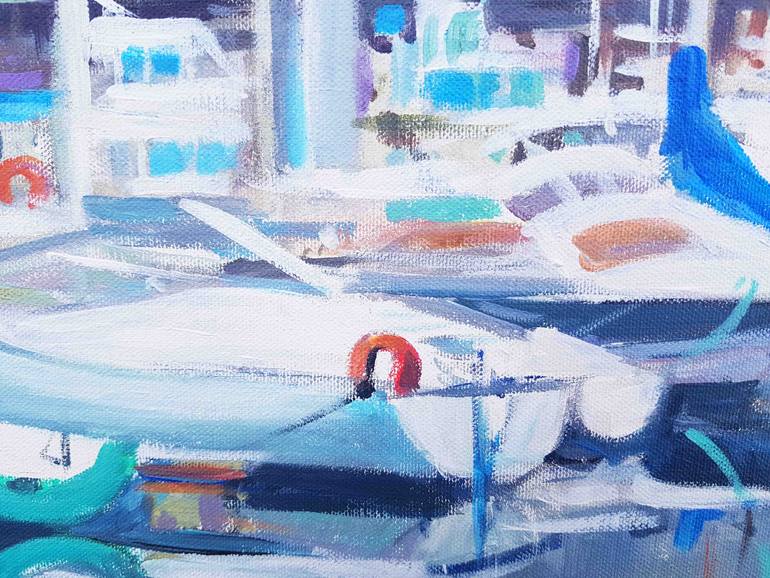 Original Figurative Seascape Painting by Anna Kropiowska