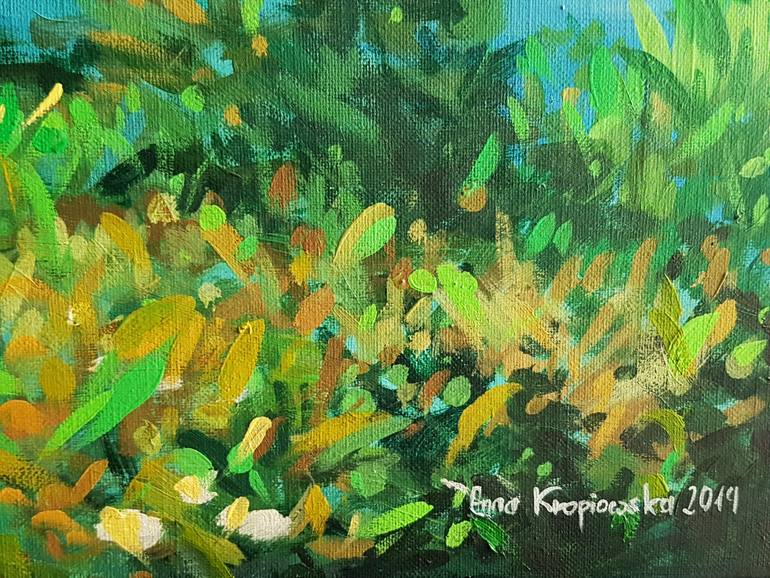 Original Impressionism Beach Painting by Anna Kropiowska