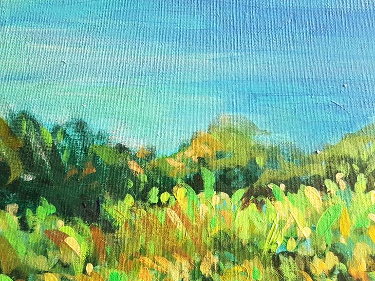 Original Impressionism Beach Painting by Anna Kropiowska