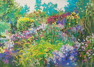 Print of Impressionism Garden Paintings by Anna Kropiowska