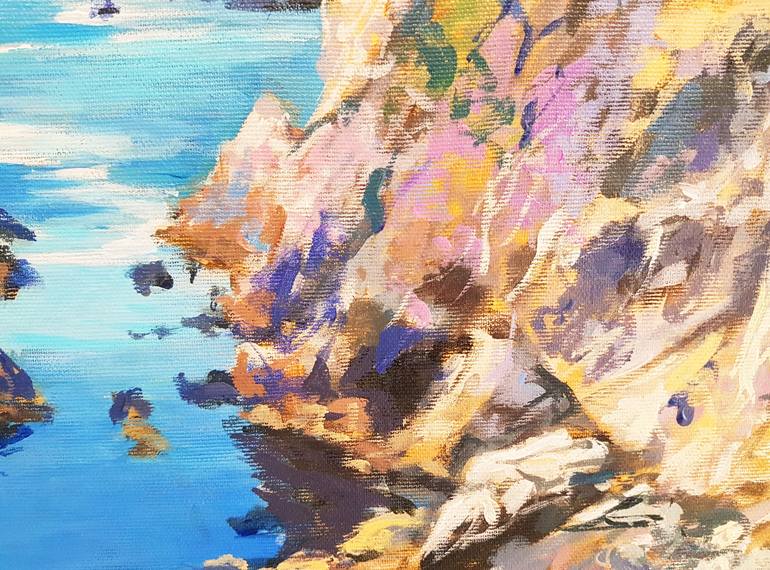 Original Impressionism Seascape Painting by Anna Kropiowska