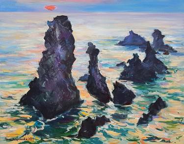 Original Impressionism Seascape Paintings by Anna Kropiowska