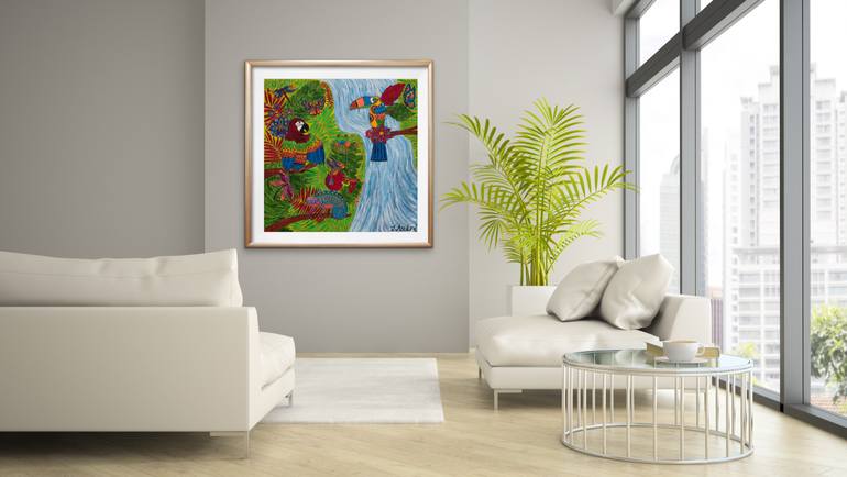 Original Expressionism Nature Painting by Teresa Andre