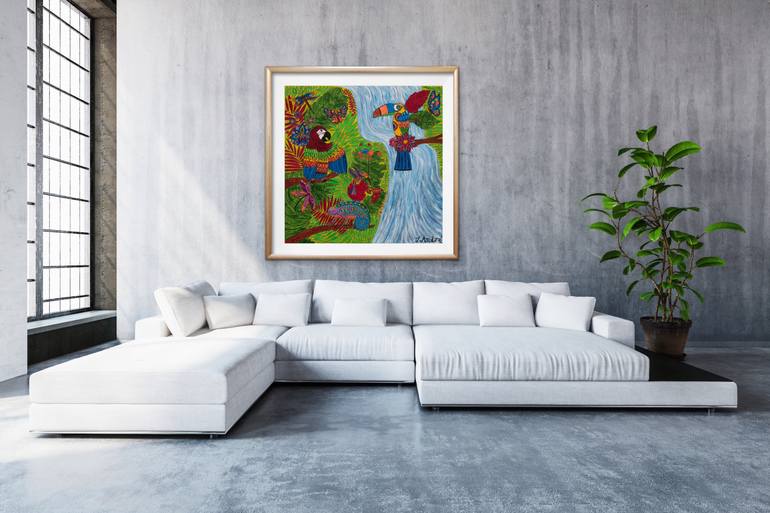 Original Expressionism Nature Painting by Teresa Andre