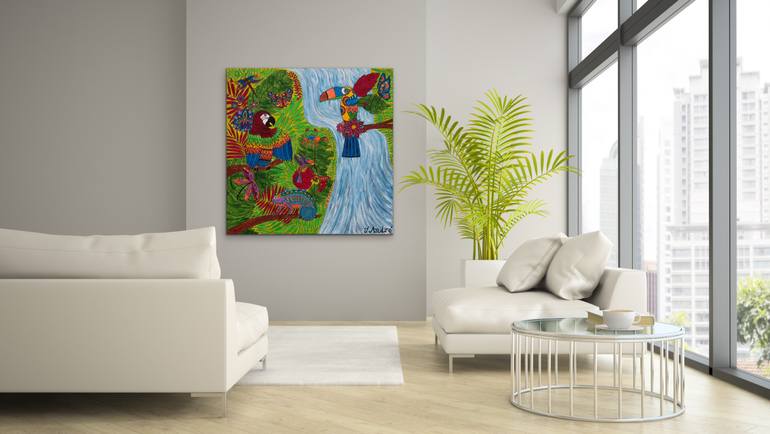 Original Expressionism Nature Painting by Teresa Andre