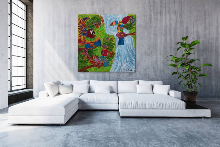 Original Expressionism Nature Painting by Teresa Andre