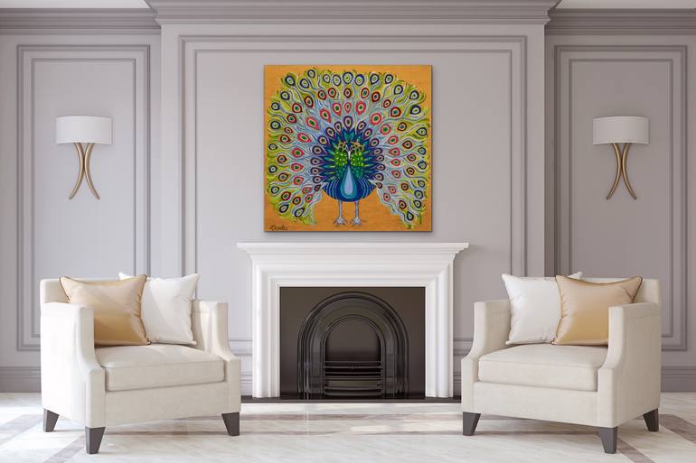 Original Expressionism Animal Painting by Teresa Andre