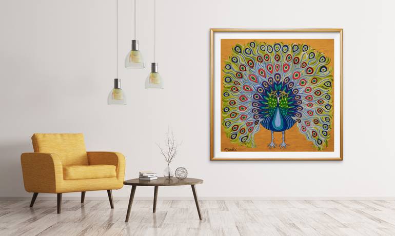 Original Expressionism Animal Painting by Teresa Andre