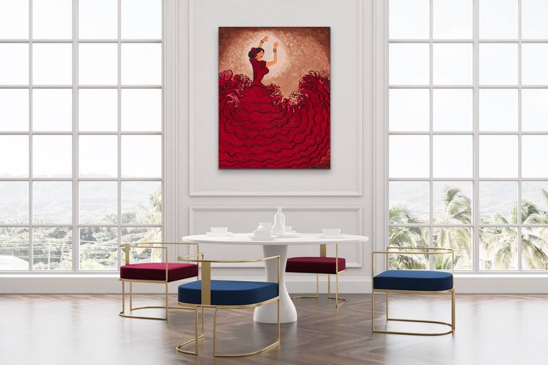 Original Expressionism Fashion Painting by Teresa Andre