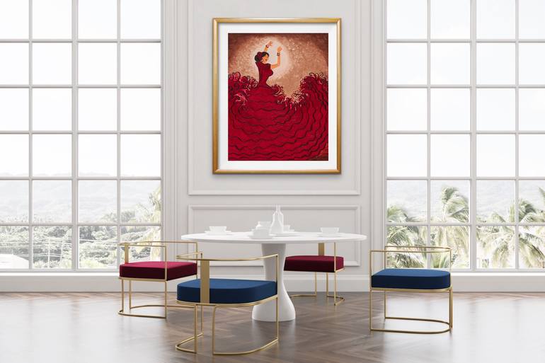 Original Expressionism Fashion Painting by Teresa Andre