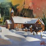 'Forgandenny Church, Snow' by Lee Stewart