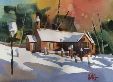 'Forgandenny Church, Snow' thumb