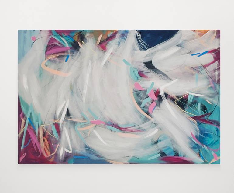 Original Abstract Expressionism Abstract Painting by Roma Osowo