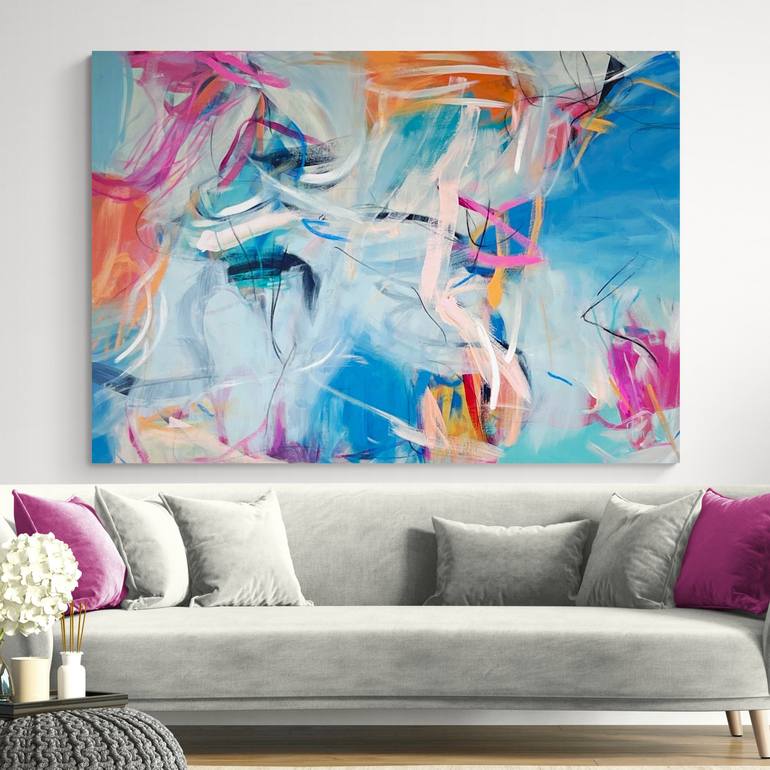 Original Abstract Expressionism Abstract Painting by Roma Osowo