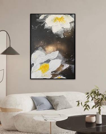 Original Abstract Floral Paintings by Iryna Bushma