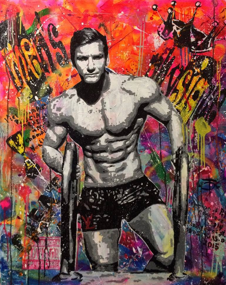 Men's Physique Painting by Roman Romov | Saatchi Art