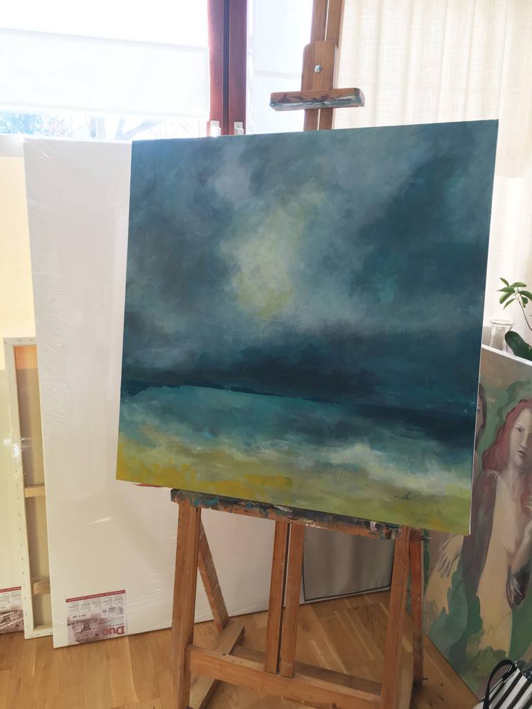 Original Abstract Landscape Painting by Ana Hartwich