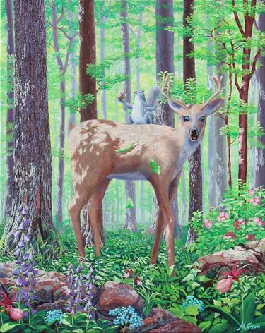 Original Conceptual Animal Painting by Michael Goguen