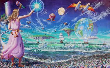 Original Conceptual Fantasy Painting by Michael Goguen