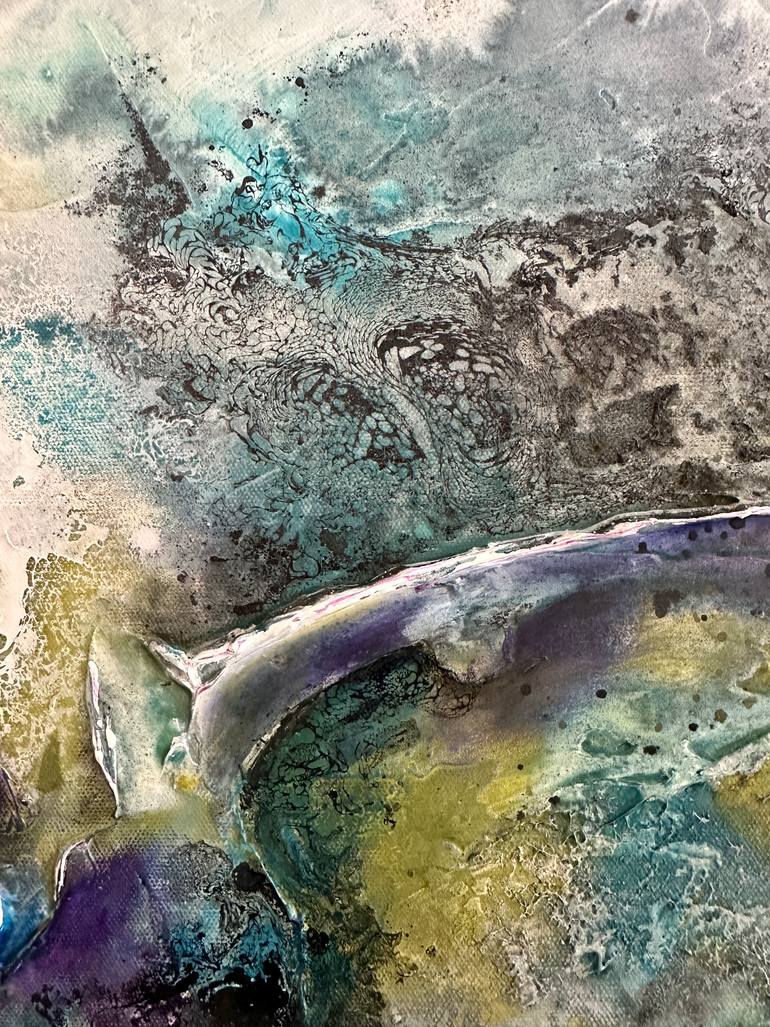 Original Abstract Expressionism Abstract Painting by Linda Karslake