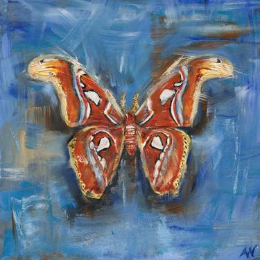 Original Figurative Animal Paintings by Anne-Marie Verdel