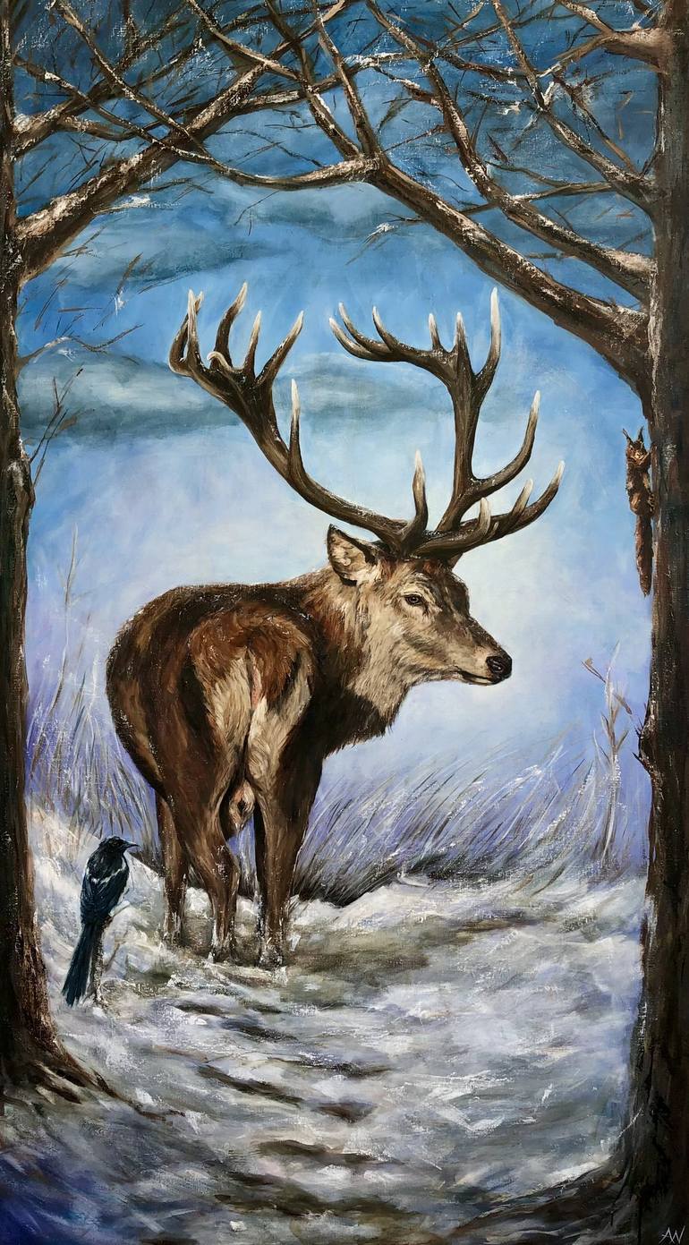 Original Animal Painting by Anne-Marie Verdel