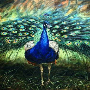 Original Figurative Animal Painting by Anne-Marie Verdel