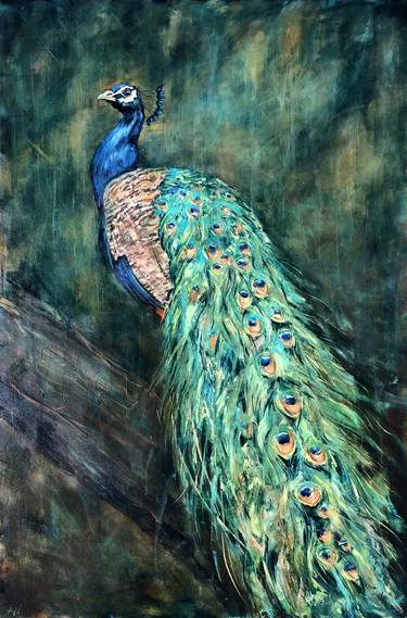 Original Realism Animal Painting by Anne-Marie Verdel