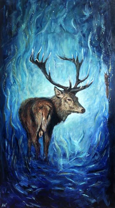 Original Figurative Light Paintings by Anne-Marie Verdel