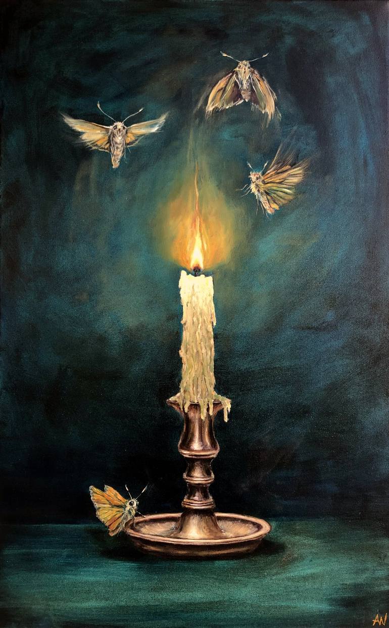 Original Surrealism Still Life Paintings by Anne-Marie Verdel
