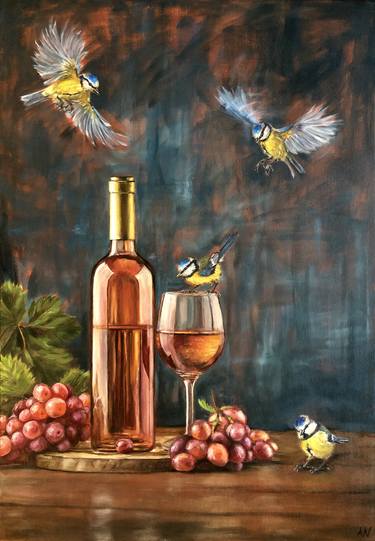 Original Conceptual Food & Drink Painting by Anne-Marie Verdel