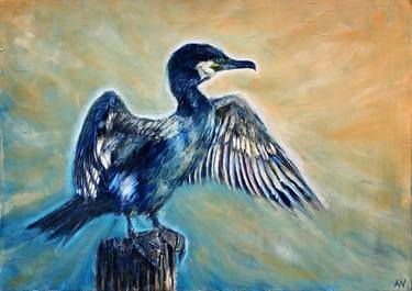 Original Realism Animal Painting by Anne-Marie Verdel