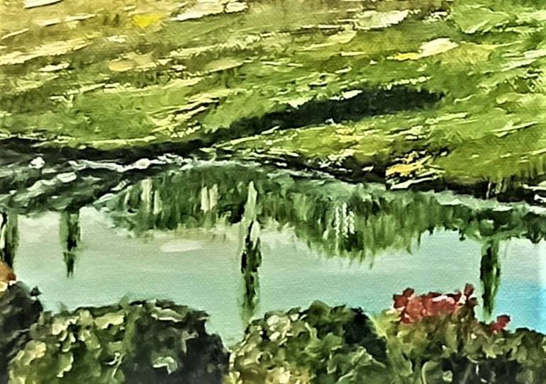 Original Art Deco Landscape Painting by Brester Tatiana