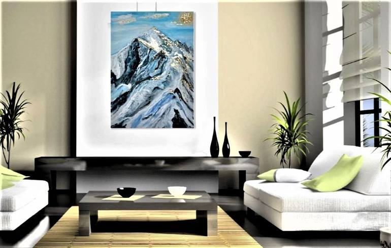 Original Abstract Expressionism Landscape Painting by Brester Tatiana