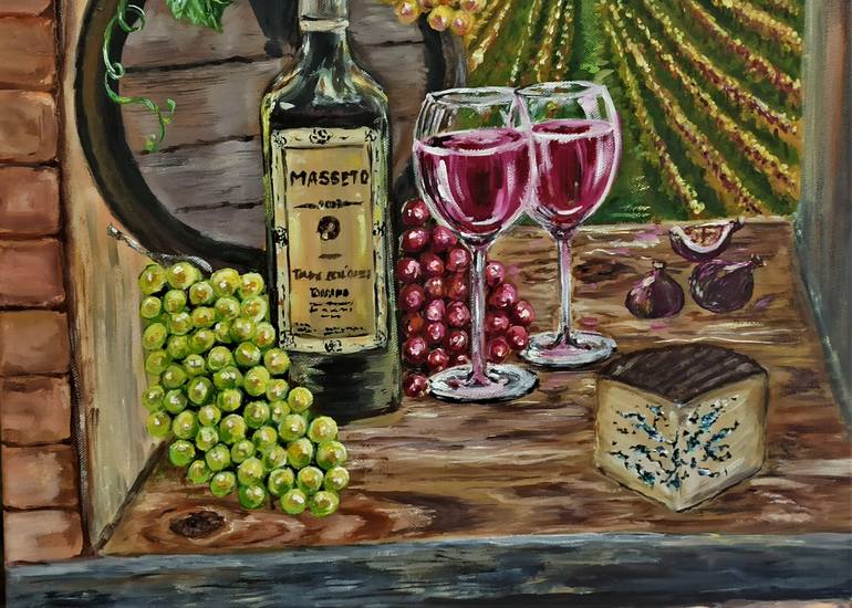 Original Fine Art Food & Drink Painting by Brester Tatiana