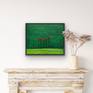 Hung Above A Decorative Fireplace
