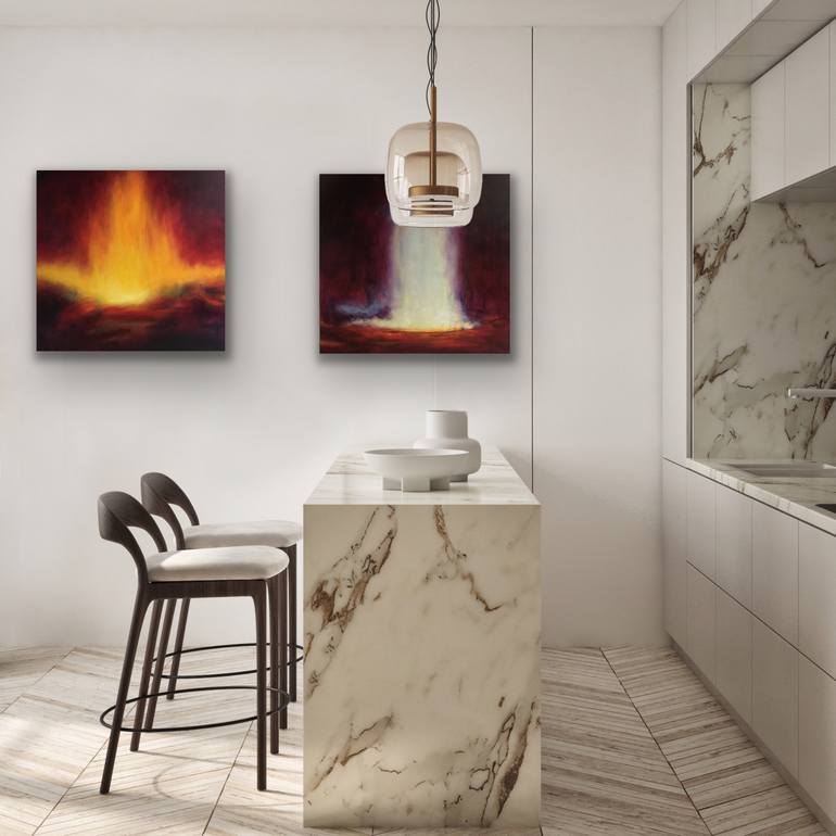 Original Abstract Expressionism Abstract Painting by Roger Colson