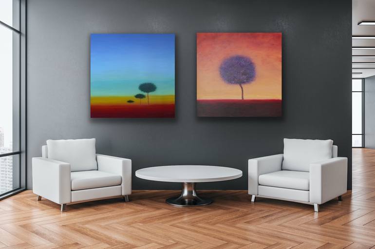 Original Fine Art Tree Painting by Roger Colson