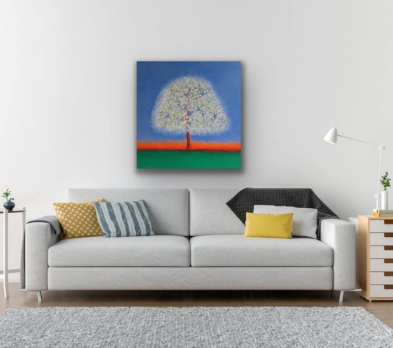 Original Fine Art Tree Painting by Roger Colson