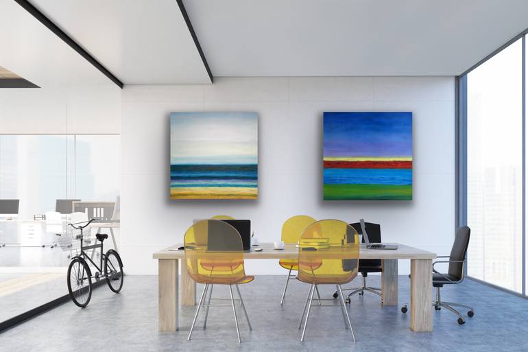 Original Fine Art Abstract Painting by Roger Colson